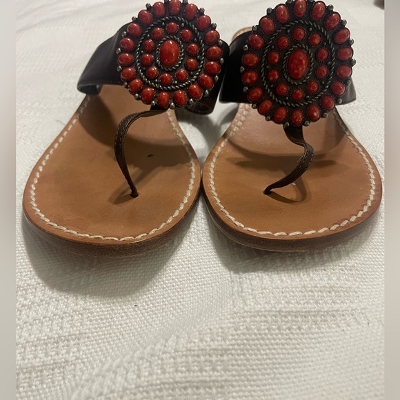 Miss Trish of Capri jeweled sandals made in Italy Size 6 - Picture 7 of 10